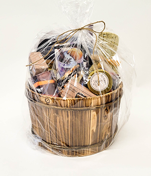 Basket with Fall cocktail items