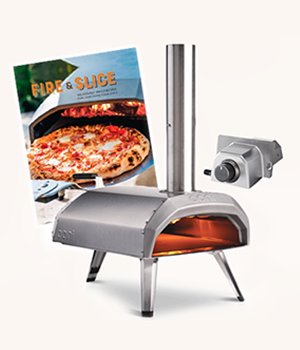 Pizza oven and recipe book