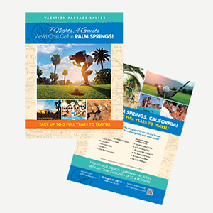 Palm Springs golf flyers