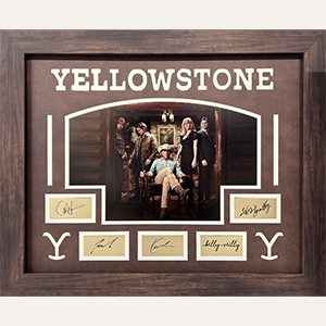 Framed photo of Yellowstone cast